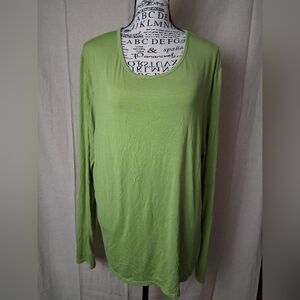 Maevn Undercool XL Green Long Sleeve Women's Top